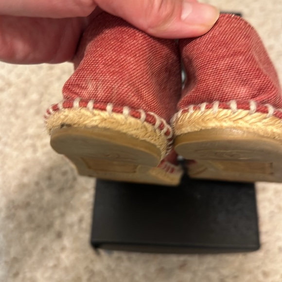 Authentic Chanel size 37 Red and blue denim espadrilles - Picture 6 of 8